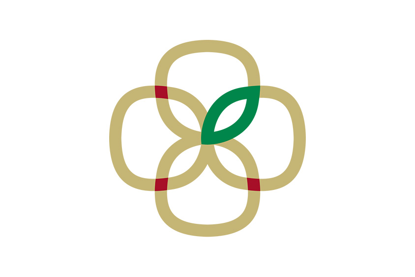 Sage Project logo of four intersecting tan leaves